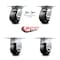 Service Caster 4 Inch Glass Filled Nylon Caster Set with Roller Bearing 2 Swivel Locks 2 Rigid SCC-35S420-GFNR-BSL-2-R-2 - alternate 7